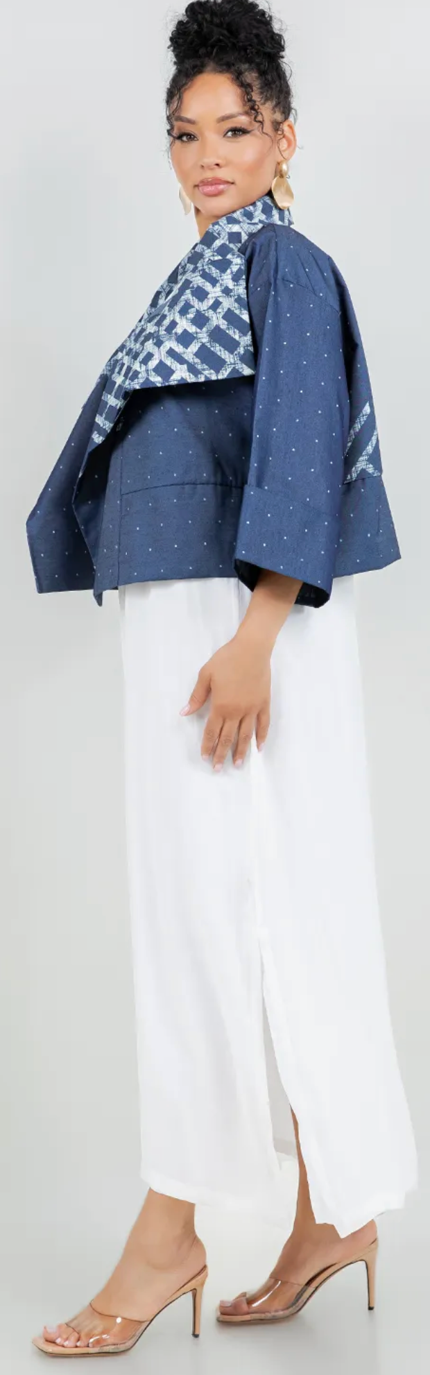 Santa Monica Blue Daze Boho Gallery Jacket Drape Sml-2x