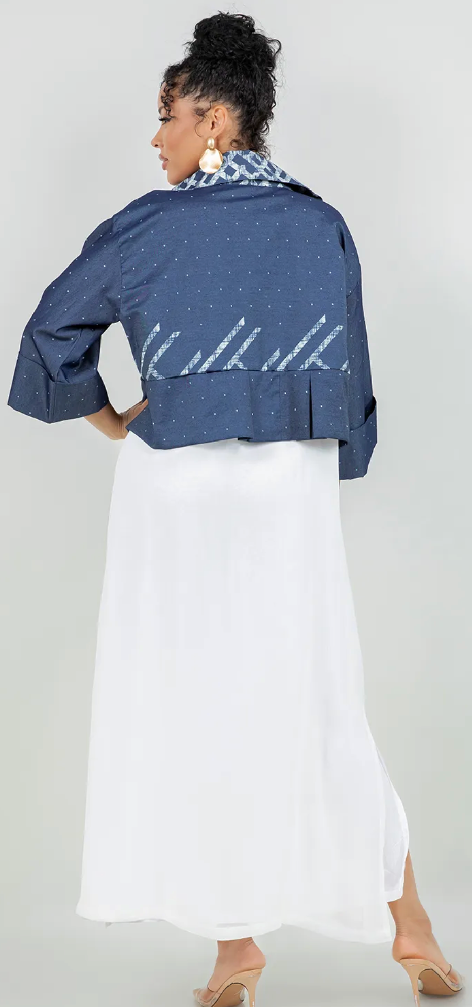 Santa Monica Blue Daze Boho Gallery Jacket Drape Sml-2x