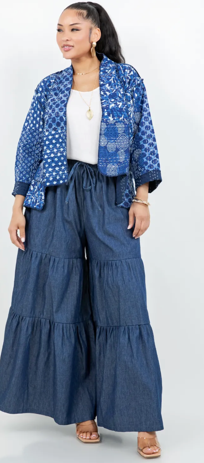 Siren Gallery Kantha Cotton Kimono Jacket Sml-Med-Large-Xl