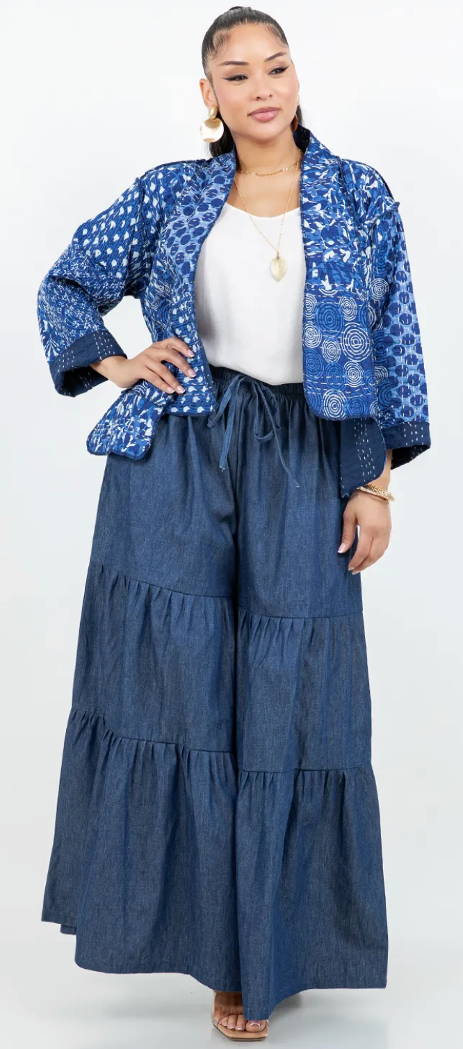 Siren Gallery Kantha Cotton Kimono Jacket Sml-Med-Large-Xl