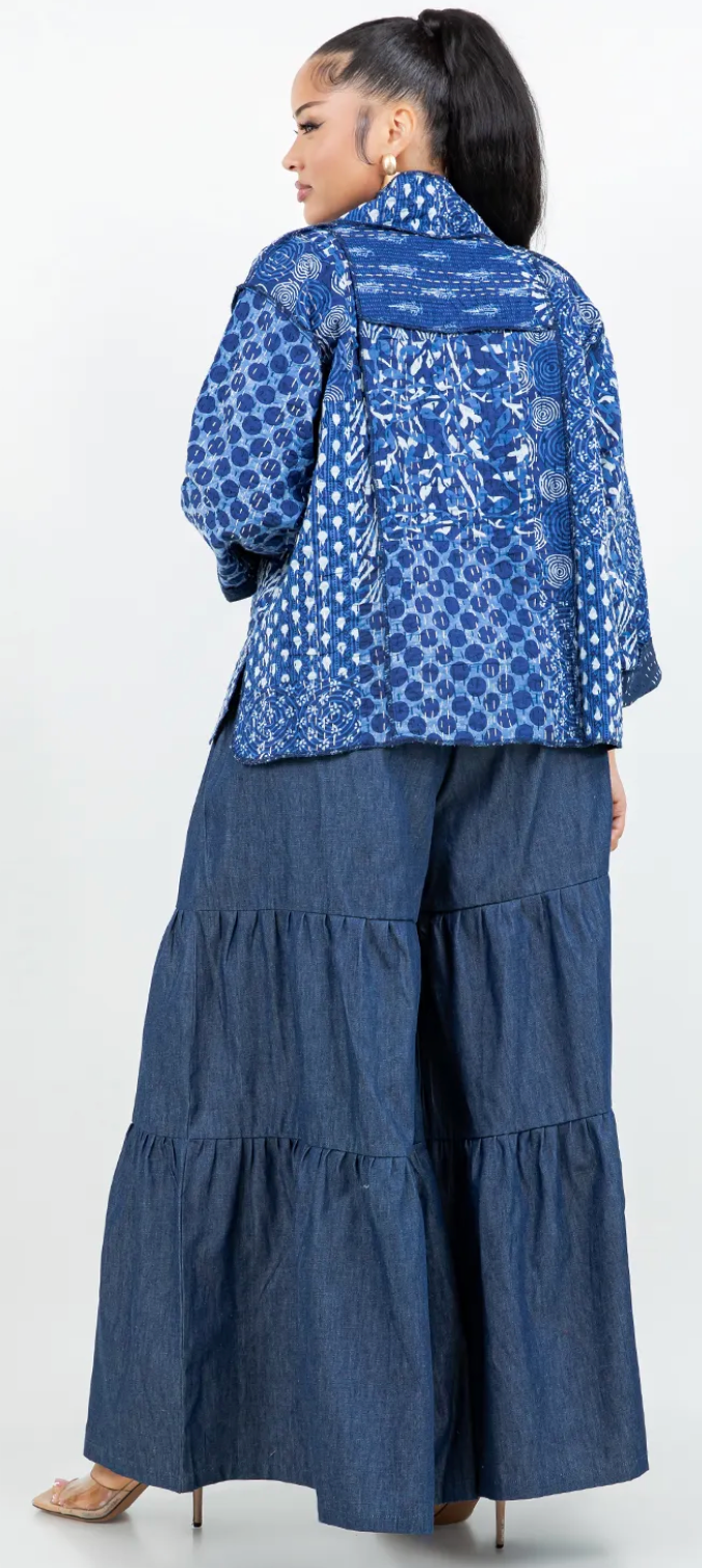 Siren Gallery Kantha Cotton Kimono Jacket Sml-Med-Large-Xl