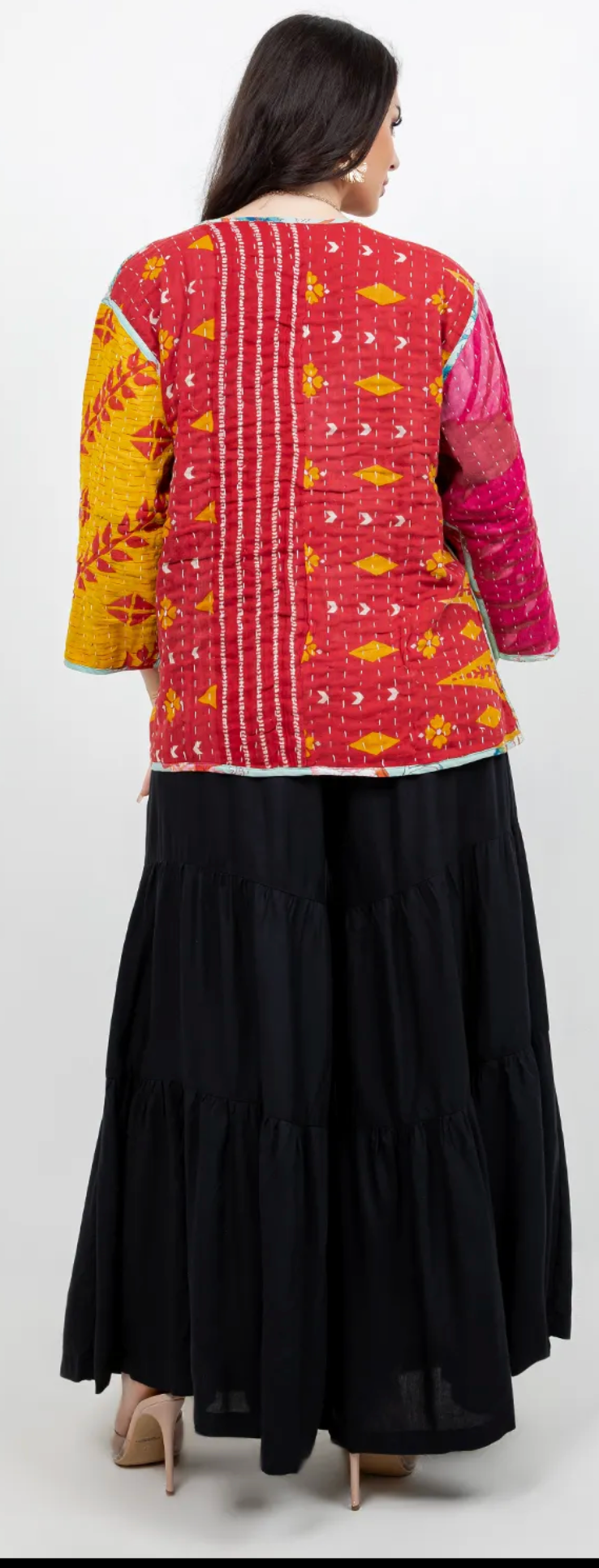 Sausalito Kantha – Reversible Tunic One Size Fits Small to 2X | Colorful Cotton Boho