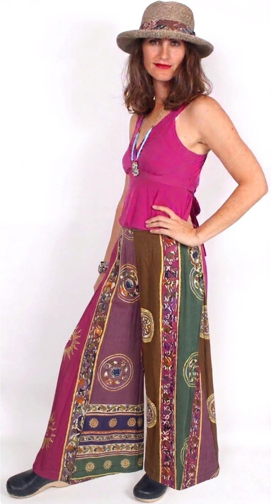 Tienda ho Palazzo Pants Hippie Chic Resort Wear Sml-4X
