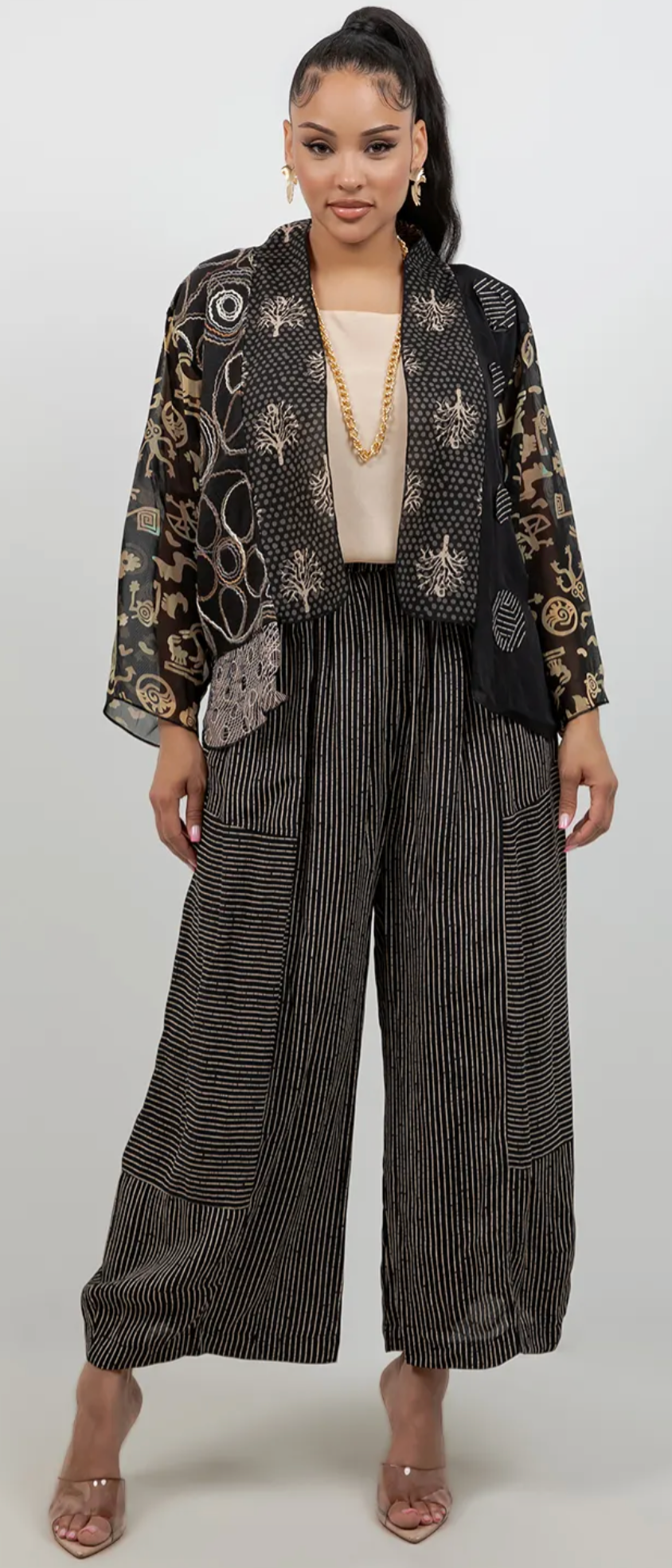 Siren Gallery Kantha Cotton Kimono Jacket Sml-Med-Large-1X+