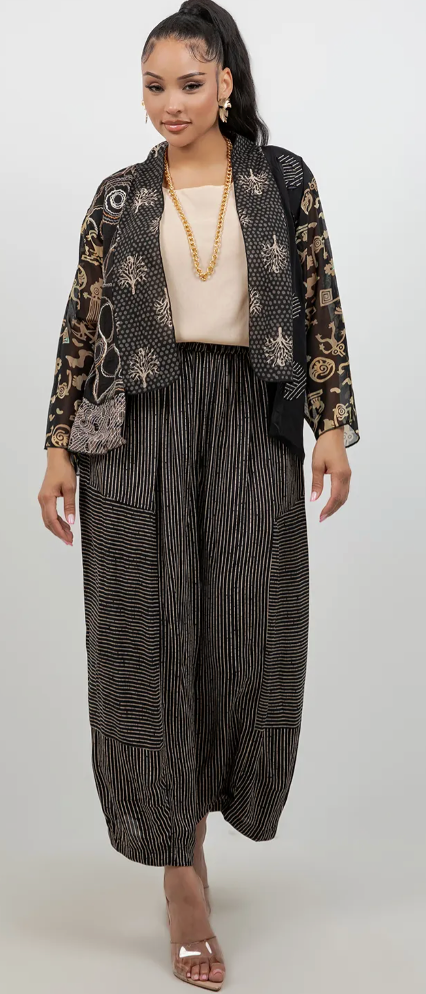 Siren Gallery Kantha Cotton Kimono Jacket Sml-Med-Large-1X+