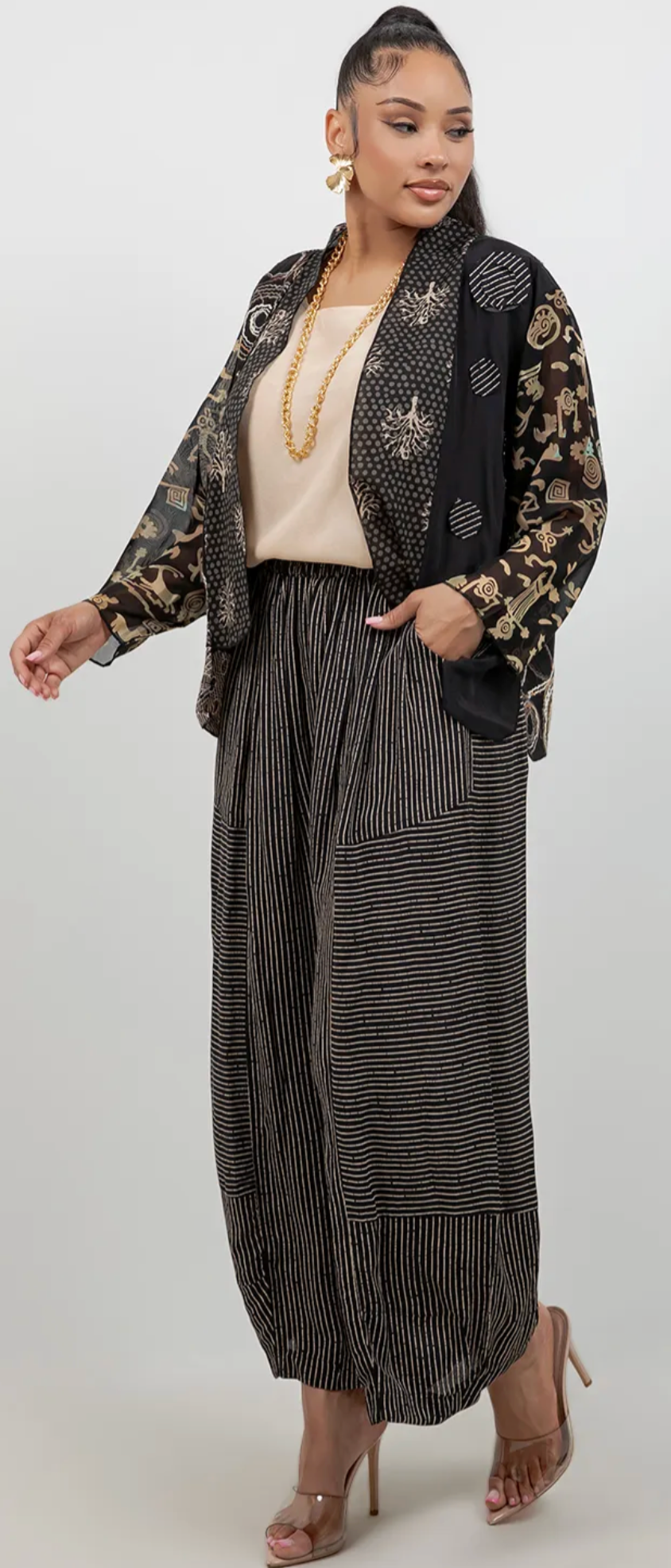 Siren Gallery Kantha Cotton Kimono Jacket Sml-Med-Large-1X+