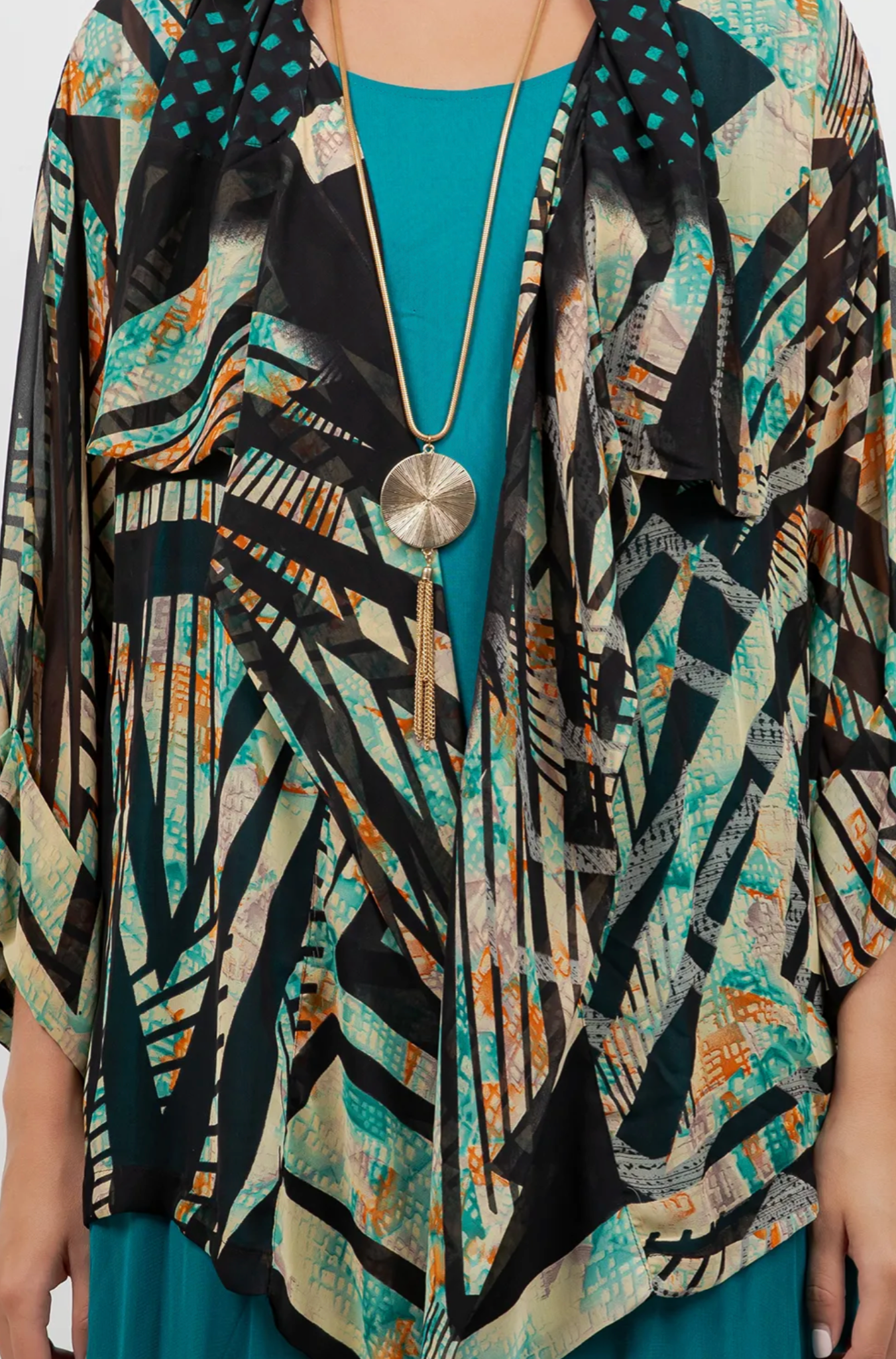 When Escher Dreams Jacket Drape Sml-2x