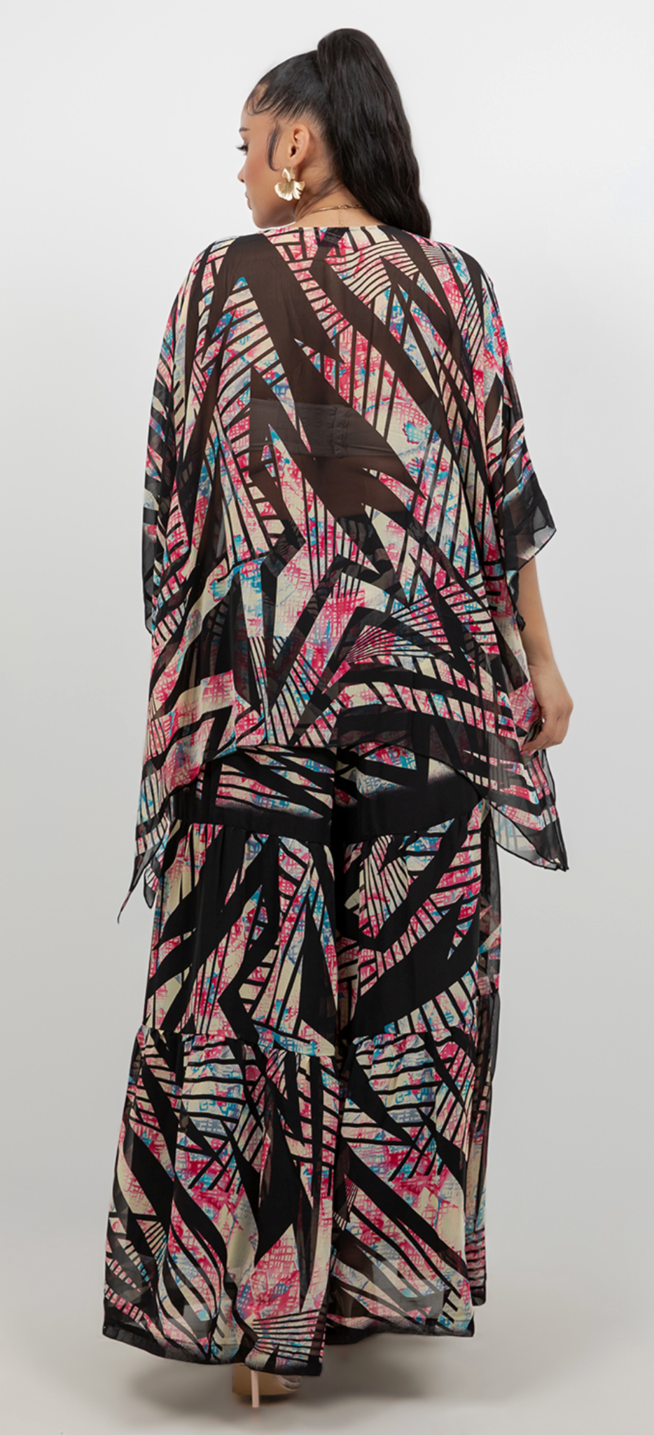 PINK LINE Only One! Oversize Pacifica Tunic Top Set Lagenlook Boho Hippie Chic SML-2X+
