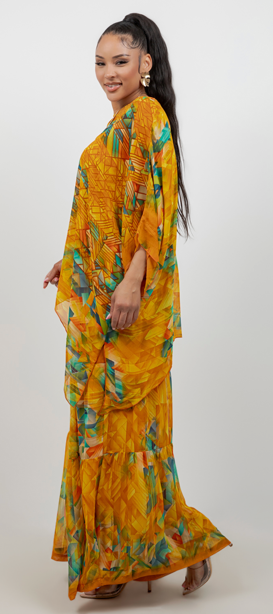 2 LEFT INSTOCK- Amber Geo Oversize Pacifica Tunic Top Set Lagenlook Boho Hippie Chic SML-6X+