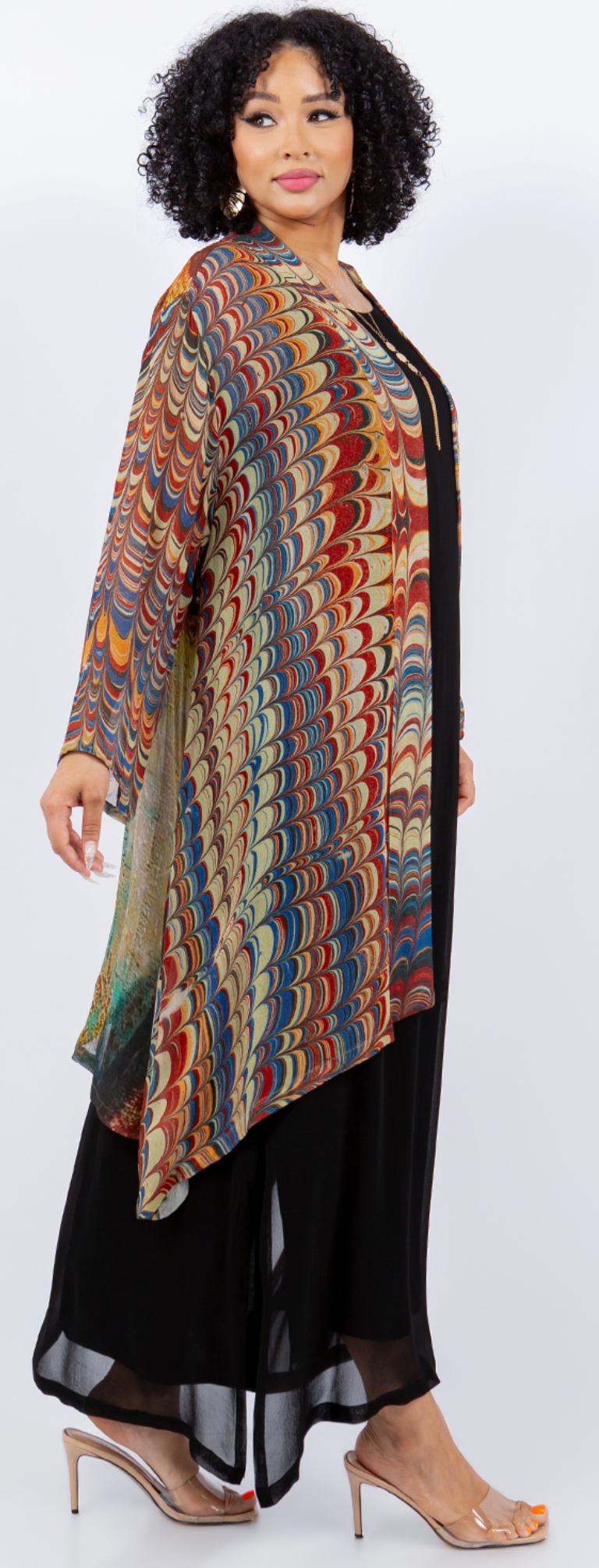 $40 Off Mystic Muse Kimono Jacket Modern Art Sml-2X
