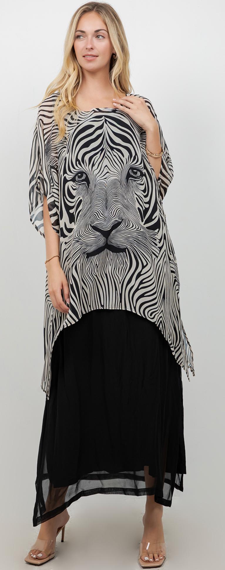 Oversize Pacifica Lioness Tunic Top  Lagenlook Boho Hippie Chic SML-6X+