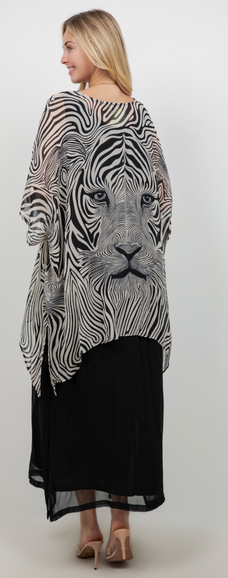 Oversize Pacifica Lioness Tunic Top  Lagenlook Boho Hippie Chic SML-6X+