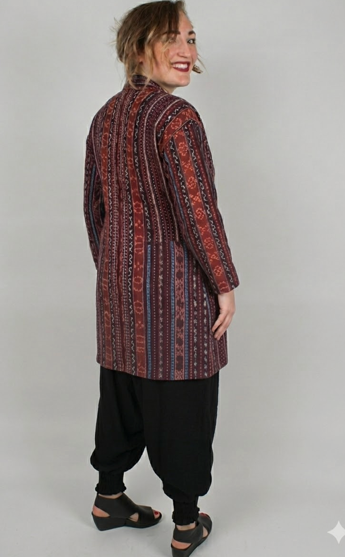 Tienda ho Authentic Hand Loomed Bodalacious  IKAT Jacket