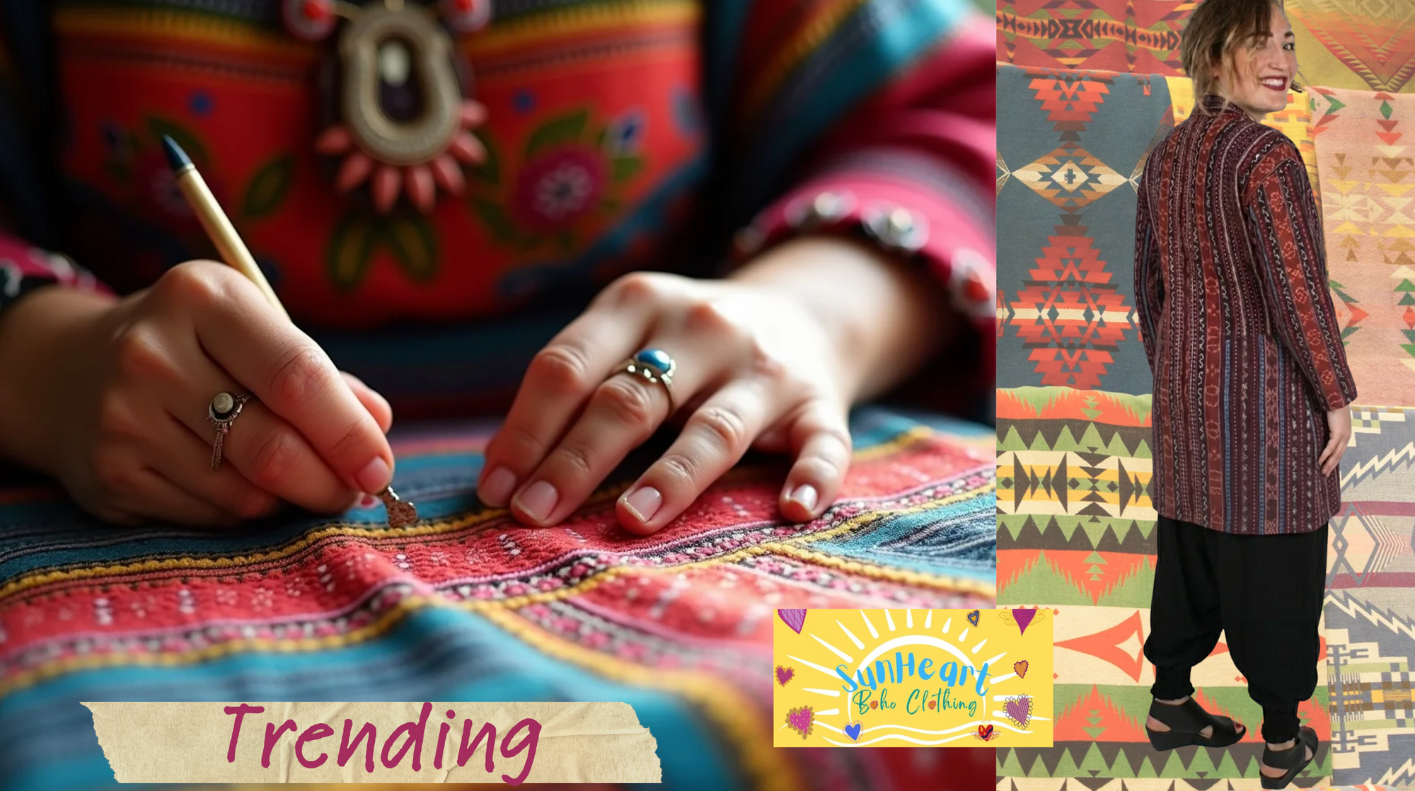 Tienda ho Authentic Hand Loomed Bodalacious  IKAT Jacket