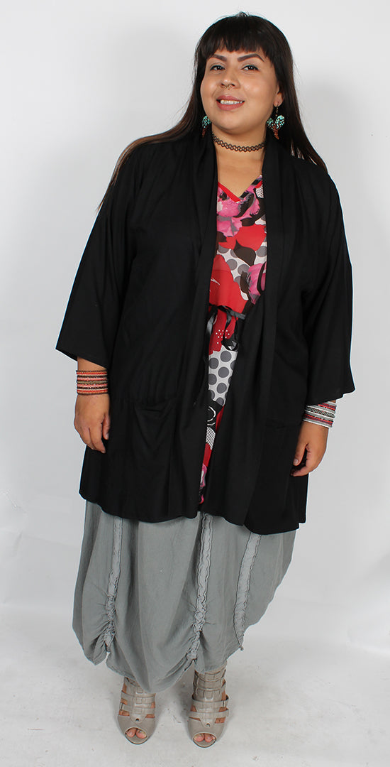 Sunheart Tibet BlackJacket Hippie Chic Plus Resort Wear Plus Sml-3x+