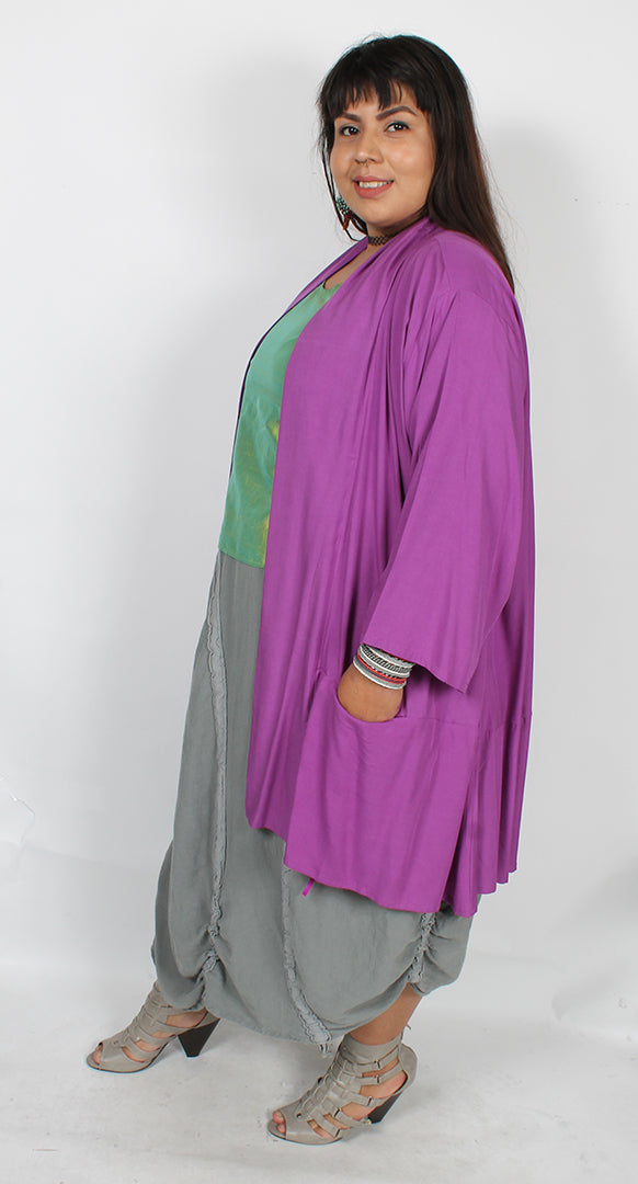 Sunheart Tibet Lilac Jacket Hippie Chic Plus Resort Wear Plus Sml-3x+