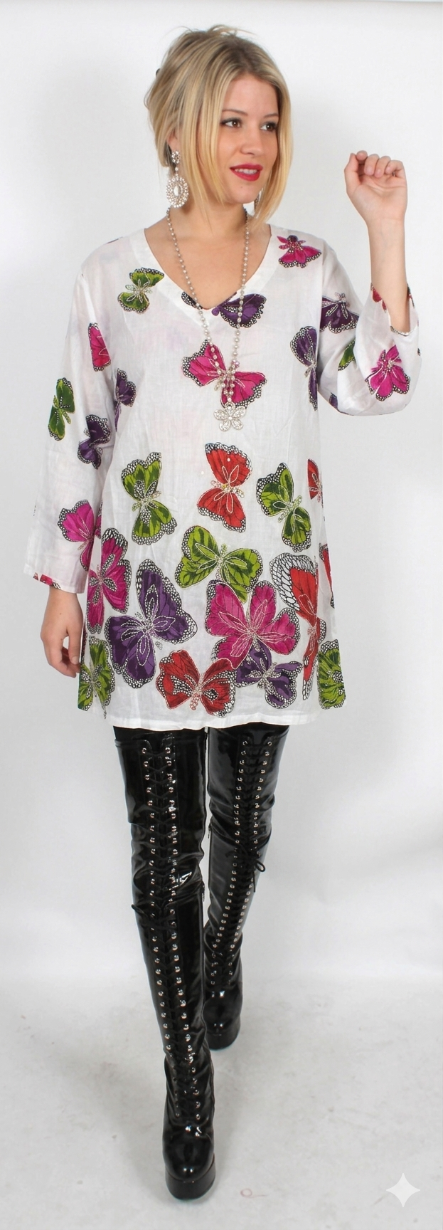 Sunheart Butterfly Boho Hippie Chic Resort Wear Sml-3X