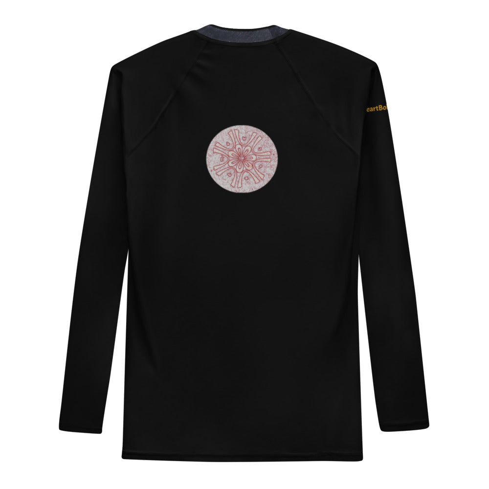 Sunheart Rembrandt Man in Golden Sport Men's Rash Guard Swim Top Make a Splash XS-3X