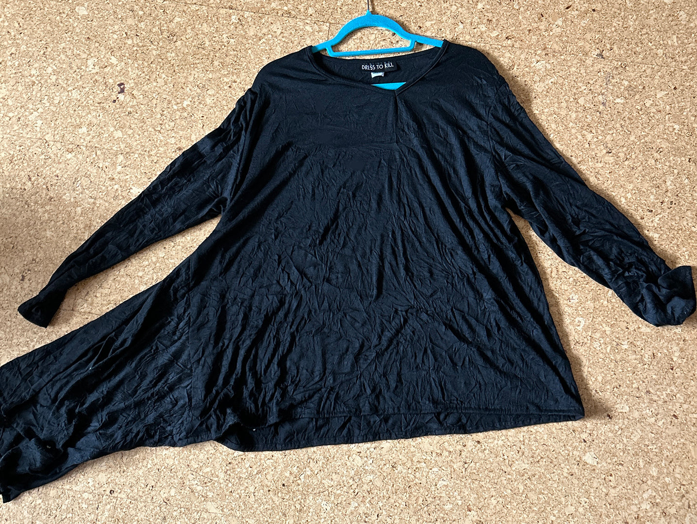 Black Cotton Dress to Kill Jane Mohr Lagenlook Tunic Top