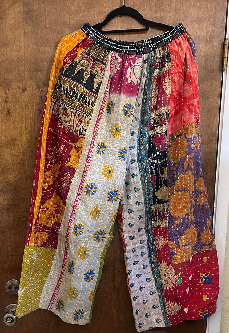 SunHeart Boho Nothing-Matches Kantha Pants Sml-2X