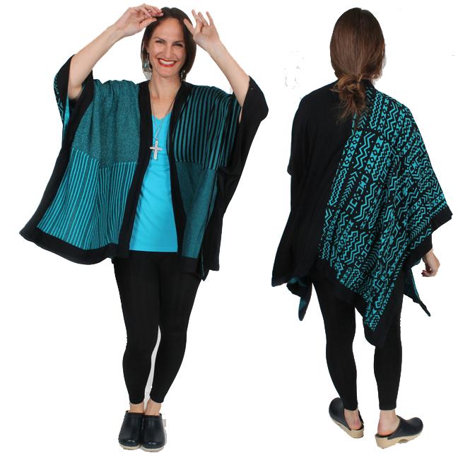 Dairi Fashions Ruana Paunchu Moroccan Cotton Combination Boucle-Haba ...