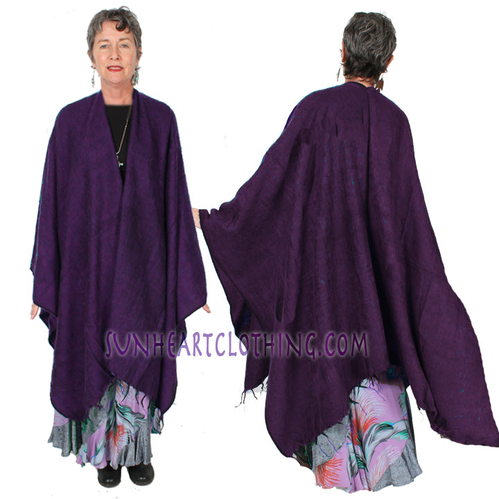 Sunheart Artist Ruana Duster Jacket  Boho Sophisticated Casual Lifestyle One Size