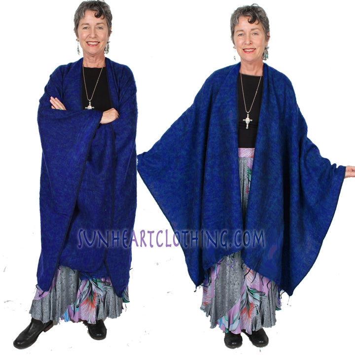 Sunheart Artist Ruana Duster Jacket  Boho Sophisticated Casual Lifestyle One Size