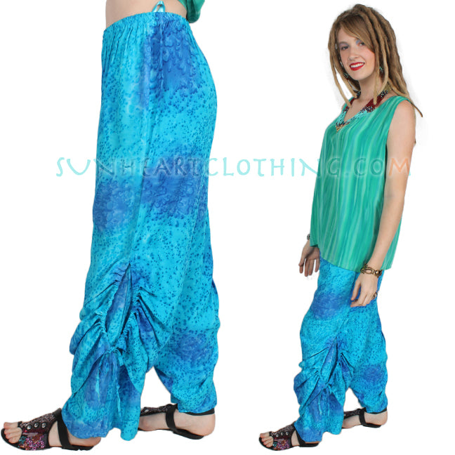 SunHeart Ruched 2 Layer Pant Boho Hippie Chic Sml-XL Sale