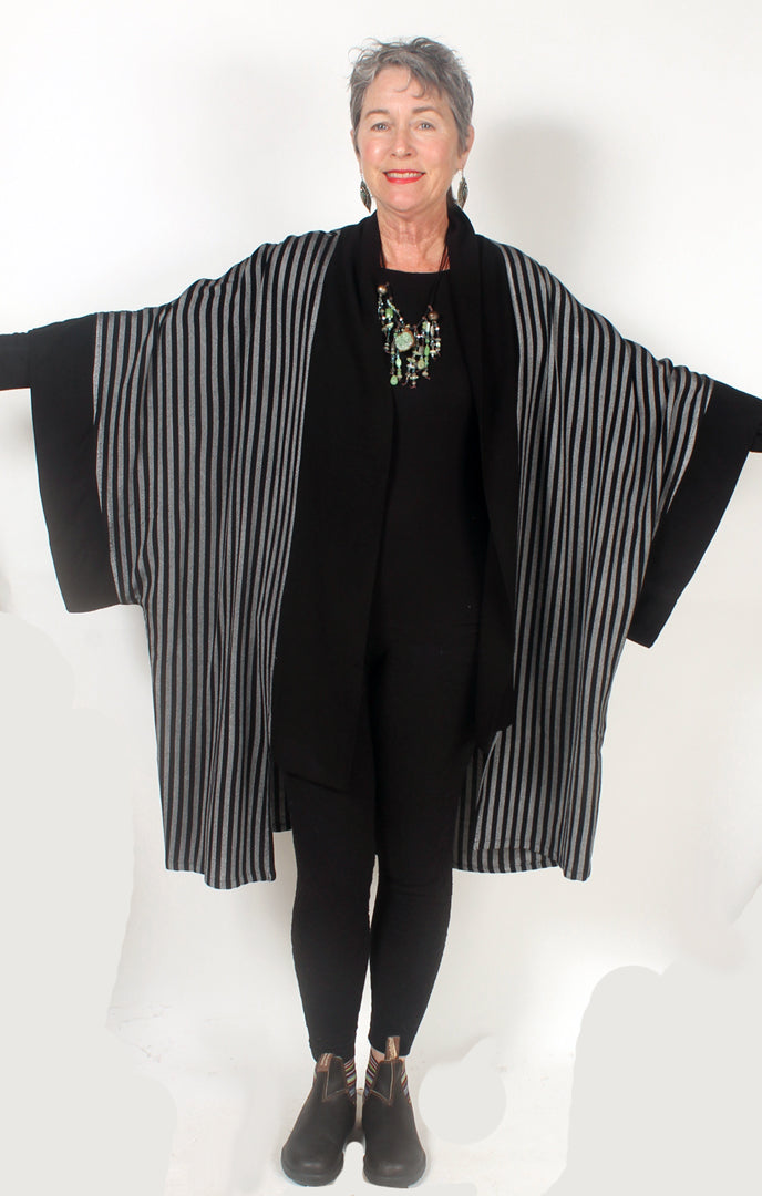 Chaat Kimono Sleeve Jacket Plus Moroccan Cotton Plus Sml-7X Custom Dye