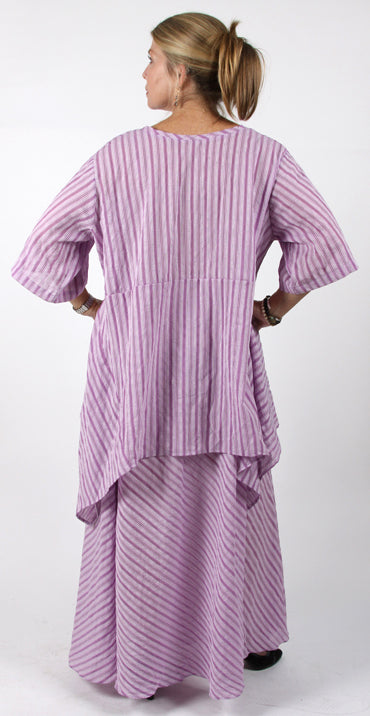 Sunheart Striped Skirt Boho Hippie Chic Resort Wear Sml-5x