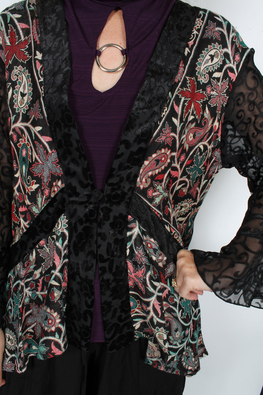 $86 OFF! Sunheart Tapestry Boho Tunic Top Hippie Chic Resort Wear Sml-1X