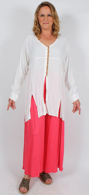 One-of-a-Kind SunHeart Lagenlook Tunic Top Pants Set l Sml-6x