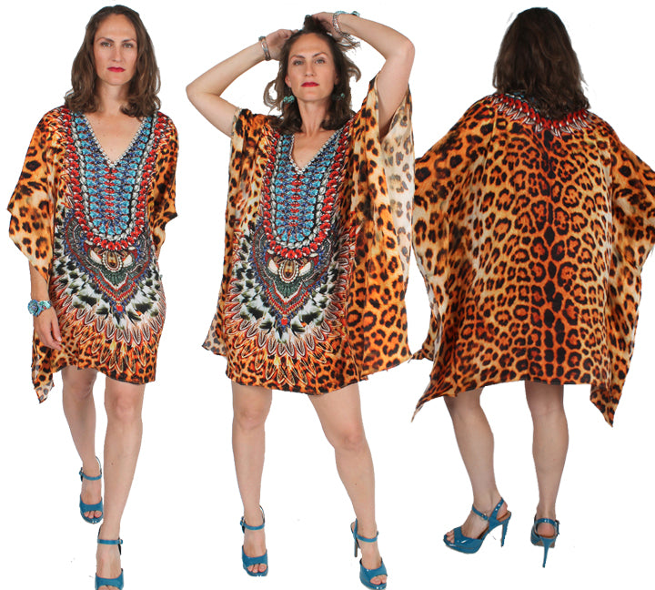 SunHeart Shaman Ceremonial  Caftan Top or Dress Boho Hippie Chic  Sml-2x