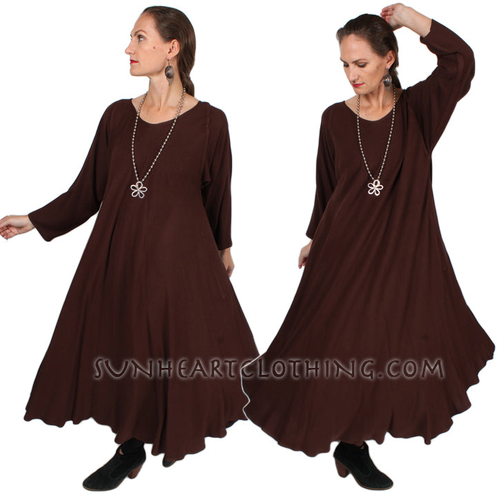Garnet Dairi Fashions Juno Dress Moroccan Cotton Bias Cut Sml-6X