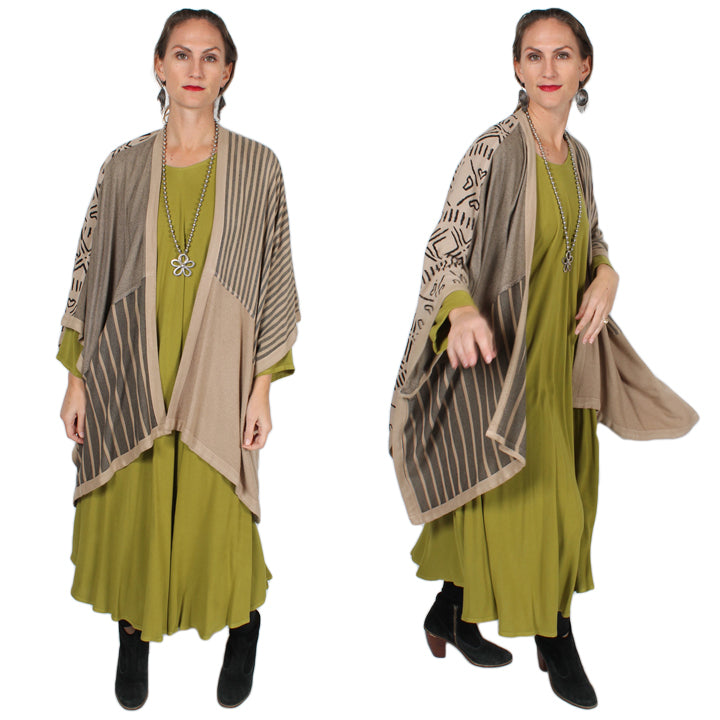 2 Colors Dairi Fashions Paunchu Ruana Jacket Moroccan Cotton Combo Sml-9x