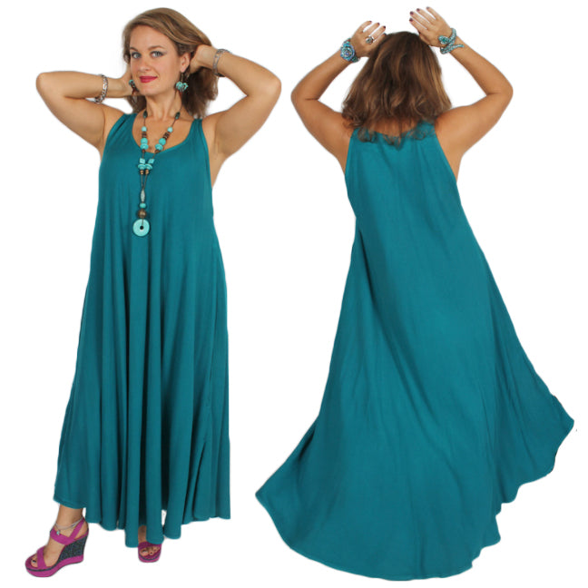 Bangladesh Magic Dress Tank 2 Layers Moroccan Cotton Sml-2X Custom Dye