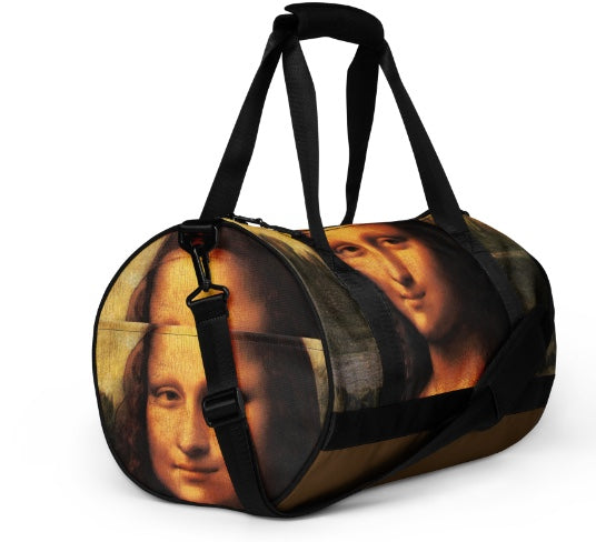 Mona Lisa Gym Sports Bag Weekender Luggage Artist Duffel Bag