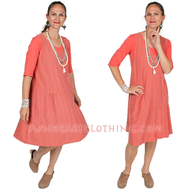 Cut Loose Cotton Tank Dress Boho Cotton Linen Made in USA Resort Wear Sml-2x