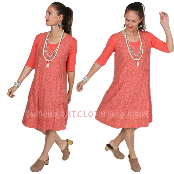 Cut Loose Cotton Tank Dress Boho Cotton Linen Made in USA Resort Wear Sml-2x