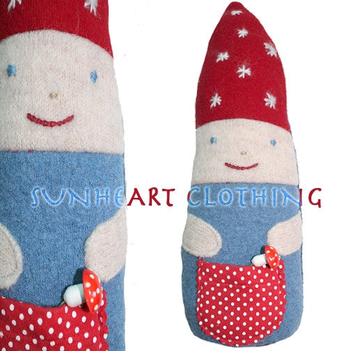 Waldorf Felted Gnome Artisian Hand Made Artist Doll