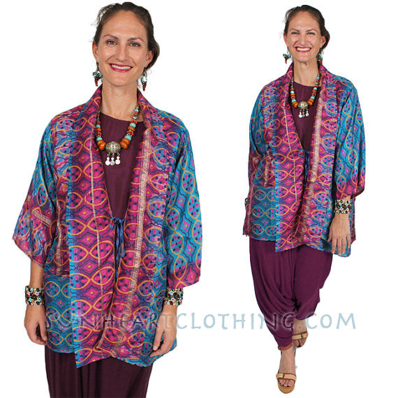 Sunheart Vintage Silk Tibet Jacket  Sml-Large-xl-2x