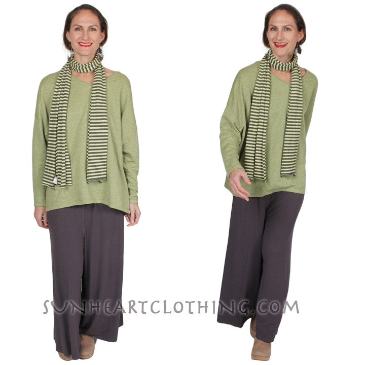 HeartString Wide Leg Palazzo Pants Boho Resort Wear 2x-5x