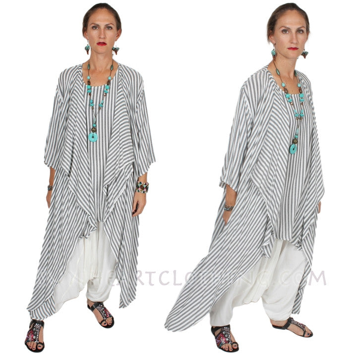 Sunheart Lemonbalm Gandourah Top & Coat In-One Sml-6x+