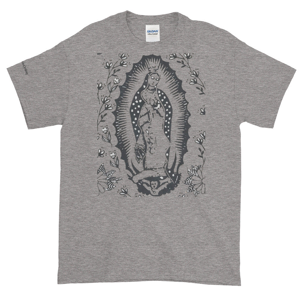 Virgin of Guadalupe Cotton Unisex Women's Men's  Folk Art Tee Shirt Small to 4X