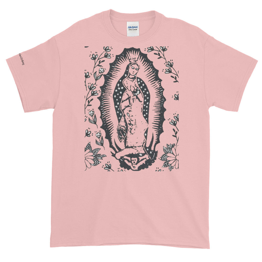 Virgin of Guadalupe Cotton Unisex Women's Men's  Folk Art Tee Shirt Small to 4X