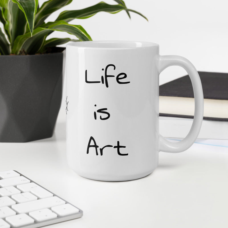 Life is Art Mug, Gifts for Her, More Art Inspirational Mugs and Gifts, Artist Mug Coffee Tea I am an Artist Mug