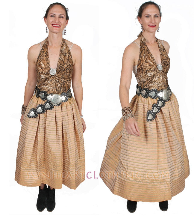 Montecito Masterpiece: Oscar de la Renta Vintage Silk Taffeta Couture Skirt Small