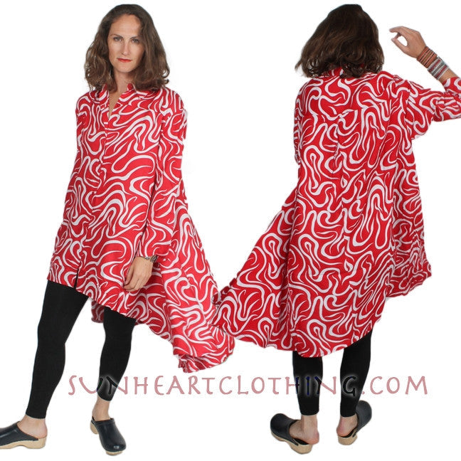Sunheart Matisse Top Boho Hi-Low Resort Wear Lagenlook Sml-3x
