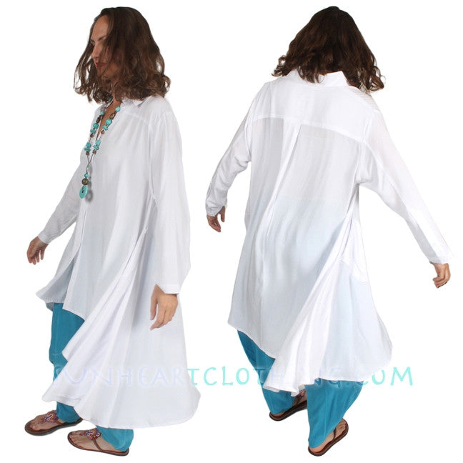 Sunheart Matisse Top Boho Hi-Low Resort Wear Lagenlook Sml-3x