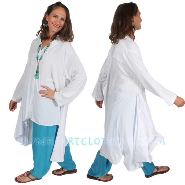 Sunheart Matisse Top Boho Hi-Low Resort Wear Lagenlook Sml-3x